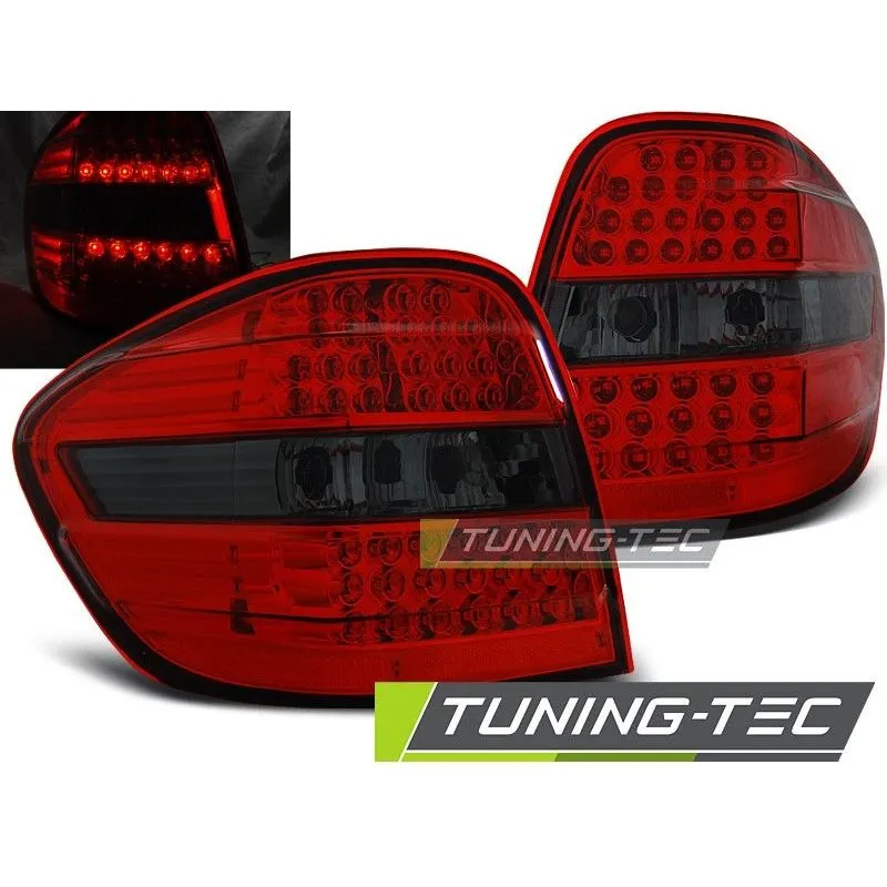 LED TAIL LIGHTS RED SMOKE Fits MERCEDES M KLASA W164 05 08