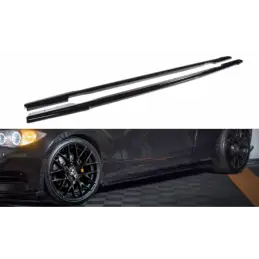 Maxton SIDE SKIRTS DIFFUSERS BMW 1 E81/ E87 FACELIFT Gloss Black, Serie 1 E81/ E82/ E87/ E88