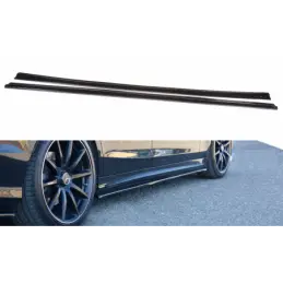 Maxton SIDE SKIRTS DIFFUSERS MERCEDES-BENZ S-CLASS AMG-LINE W222 Gloss Black, CLASSE S W221