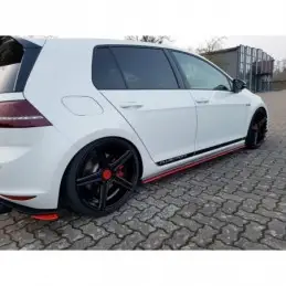 Maxton SIDE SKIRTS DIFFUSERS VW GOLF Mk7 GTI CLUBSPORT Gloss Black, Golf 7