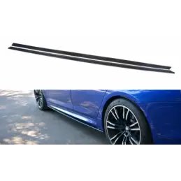 Maxton SIDE SKIRTS DIFFUSERS BMW M5 F90 Gloss Black, M5 F90