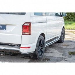 Maxton Side skirts Diffusers Volkswagen T6 Gloss Black, T6