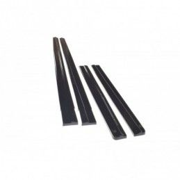 Maxton Side skirts Diffusers Volkswagen T6 Gloss Black, T6