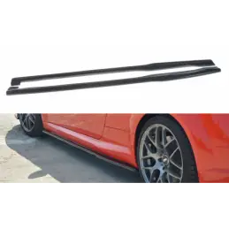 Maxton Side Skirts Diffusers Audi TT RS 8S Gloss Black, TT Mk3 8S