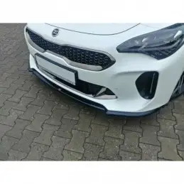 Maxton FRONT SPLITTER V.1 KIA STINGER GT Gloss Black, Kia