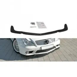 Maxton FRONT SPLITTER V.1 Mercedes CLS C219 55AMG Gloss Black, W219