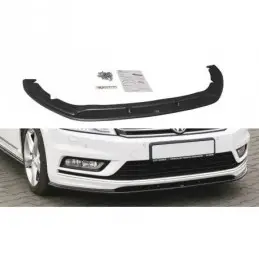 Maxton FRONT SPLITTER V.1 Vw Passat B7 R-Line Gloss Black, Passat B7