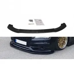 Maxton FRONT SPLITTER V.2 Audi A7 Mk1 S-Line Gloss Black, A7/ S7 / RS7 - C7