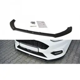 Maxton Front Splitter V.2 Ford Fiesta Mk8 ST / ST-Line Gloss Black, Fiesta Mk8