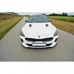 Maxton FRONT SPLITTER V.2 KIA STINGER GT Gloss Black, Kia