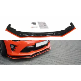 Maxton FRONT SPLITTER V.4 TOYOTA GT86 FACELIFT Gloss Black + Red, GT86