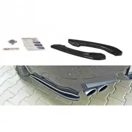 Maxton REAR SIDE SPLITTERS BMW M6 E63 Gloss Black, Serie 6 E63/ E64/ M6