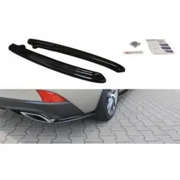 Maxton REAR SIDE SPLITTERS Lexus IS Mk3 Facelift T Gloss Black, Lexus