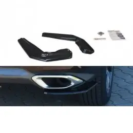 Maxton REAR SIDE SPLITTERS Lexus RX Mk4 T Gloss Black, Lexus