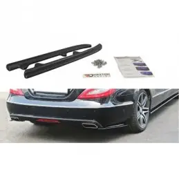 Maxton REAR SIDE SPLITTERS Mercedes CLS C218 Gloss Black, W218