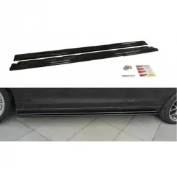 Maxton SIDE SKIRTS DIFFUSERS Renault Laguna mk 3 Coupe Gloss Black, Laguna