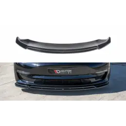 Maxton Front Splitter V.2 Tesla Model 3 Gloss Black, Tesla