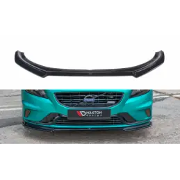 Maxton FRONT SPLITTER Volvo V40 R-design Gloss Black, V40