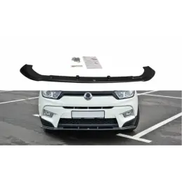 Maxton FRONT SPLITTER V.1 SSANGYONG TIVOLI Gloss Black, SSANGYONG