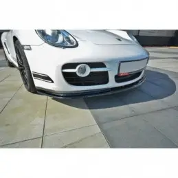 Maxton FRONT SPLITTER V.2 PORSCHE CAYMAN S 987C Gloss Black, Cayman