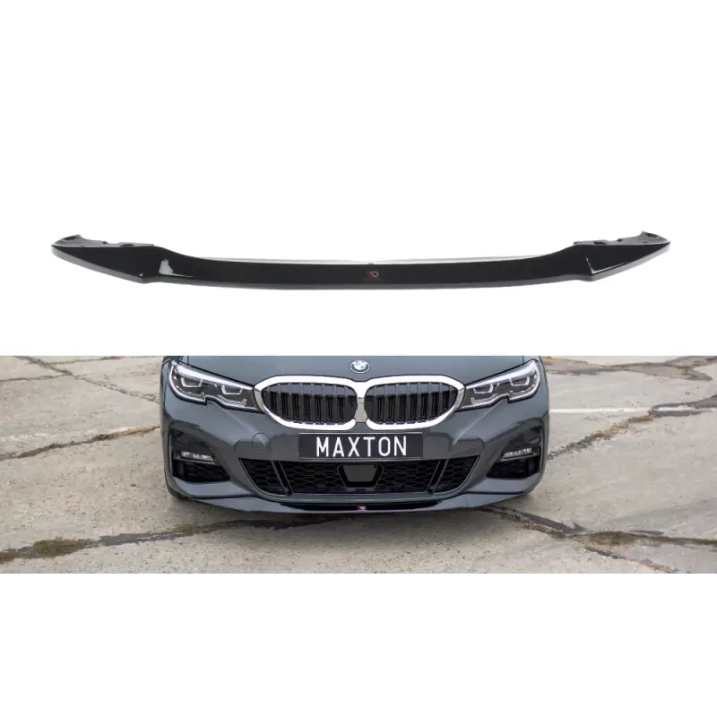 Maxton Design front splitter v.2 for BMW 3 Series E90, gloss black