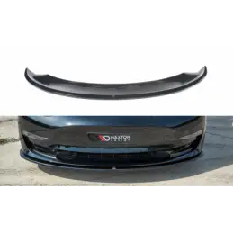 Maxton Front Splitter Tesla Model 3 Gloss Black, Tesla