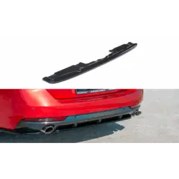 Maxton Central Rear Splitter(without vertical bars) Peugeot 508 SW Mk2 Gloss Black, 508 SW