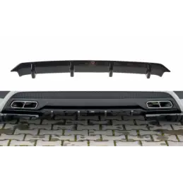 Maxton REAR VALANCE Mercedes A45 AMG W176 Gloss Black, CLASSE A