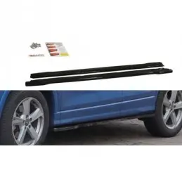 Maxton Side Skirts Diffusers Audi Q2 Mk.1 Gloss Black, Q2