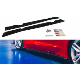 Maxton SIDE SKIRTS DIFFUSERS CHEVROLET CORVETTE C7 Gloss Black, Chevrolet