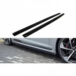 Maxton Side Skirts Diffusers Audi RS5 F5 Coupe Gloss Black, A5 F5