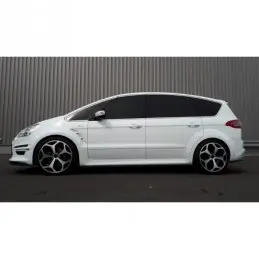 Maxton Side Skirts Diffusers Ford S-Max Titanium Mk1 FL Gloss Black, S-Max