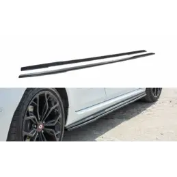 Maxton SIDE SKIRTS DIFFUSERS Renault Megane IV RS Gloss Black, Megane IV