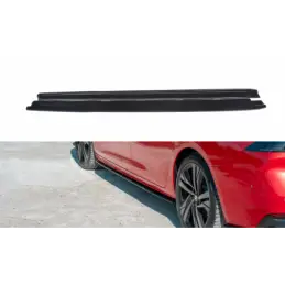 Maxton Side Skirts Diffusers Peugeot 508 Mk2 Gloss Black, 508 SW