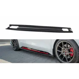 Maxton Side Skirts Diffusers Kia ProCeed GT Mk 3 Gloss Black, Kia