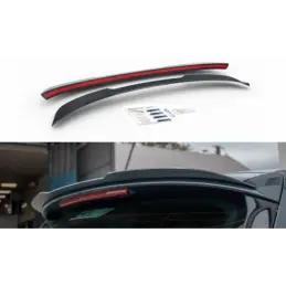 Maxton Spoiler Cap Seat Leon Mk3 Cupra ST Facelift Gloss Black, Leon Mk3 / Facelift Cupra