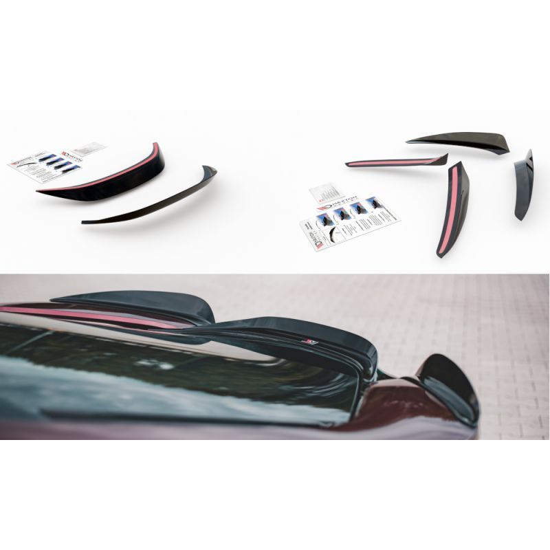 Maxton Set of Spoiler Caps BMW i8 Gloss Black, I8