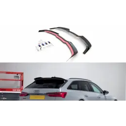 Maxton Spoiler Cap V.2 Audi RS6 C8 Gloss Black, A6/S6/RS6 C8