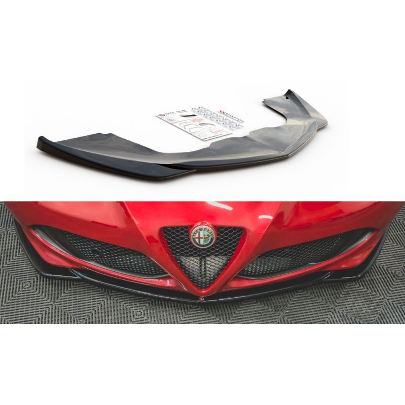 Maxton Front Splitter Alfa Romeo 4C Gloss Black, 4C