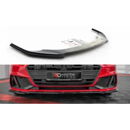 Maxton Front Splitter V.1 Audi A7 C8 S-Line / S7 C8 Gloss Black, A7/ S7 / RS7 - C8