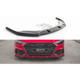 Maxton Front Splitter V.2 Audi A7 C8 S-Line / S7 C8 Gloss Black, A7/ S7 / RS7 - C8