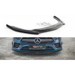 Maxton Front Splitter V.2 Mercedes A35 AMG Aero W177 Gloss Black, CLASSE A