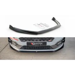 Maxton Front Splitter V.4 Ford Fiesta Mk8 ST / ST-Line Gloss Black, Fiesta Mk8