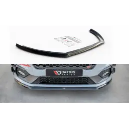 Maxton Front Splitter V.6 Ford Fiesta Mk8 ST / ST-Line Gloss Black, Fiesta Mk8