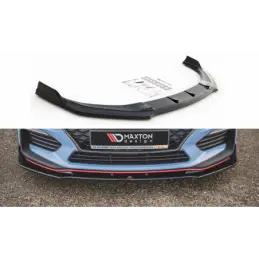 Maxton Front Splitter V.3 Hyundai I30 N Mk3 Hatchback/ Fastback Gloss Black, Hyundai