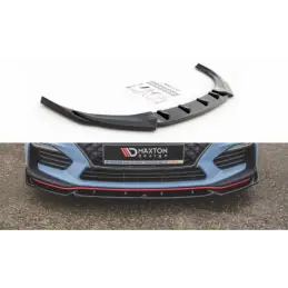 Maxton Front Splitter V.5 Hyundai I30 N Mk3 Hatchback/ Fastback Gloss Black, Hyundai