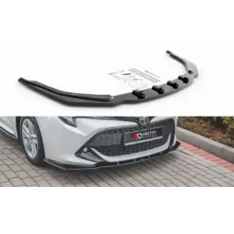 Maxton Front Splitter V.1 Toyota Corolla XII Touring Sports/ Hatchback Gloss Black, TOYOTA