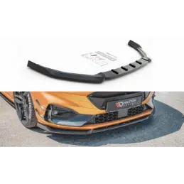 Maxton Front Splitter V.7 Ford Focus ST / ST-Line Mk4 Gloss Black, FORD