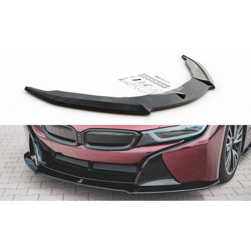 Maxton Front Splitter BMW i8 Gloss Black, I8