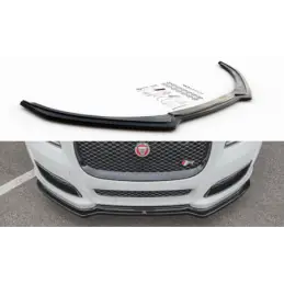 Maxton Front Splitter Jaguar XJ X351 Facelift Gloss Black, Jaguar